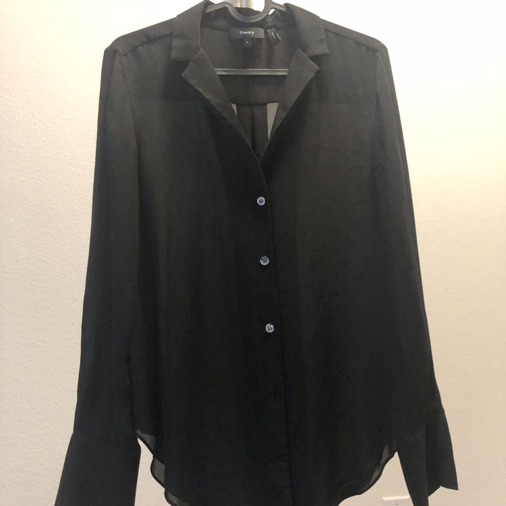 Theory silk blouse
